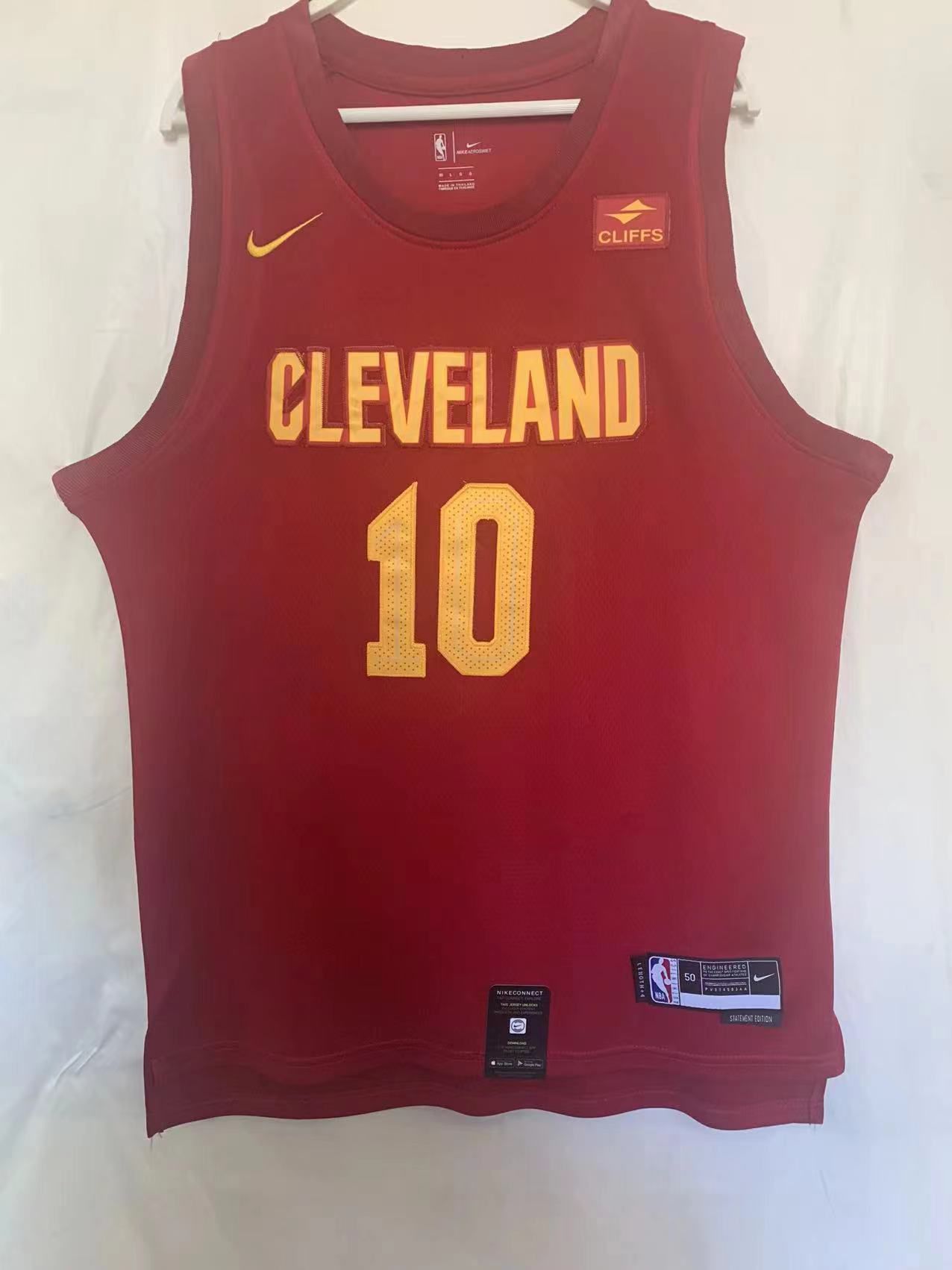 Men Cleveland Cavaliers 10 Garland Red Nike Season 22-23 NBA Jersey